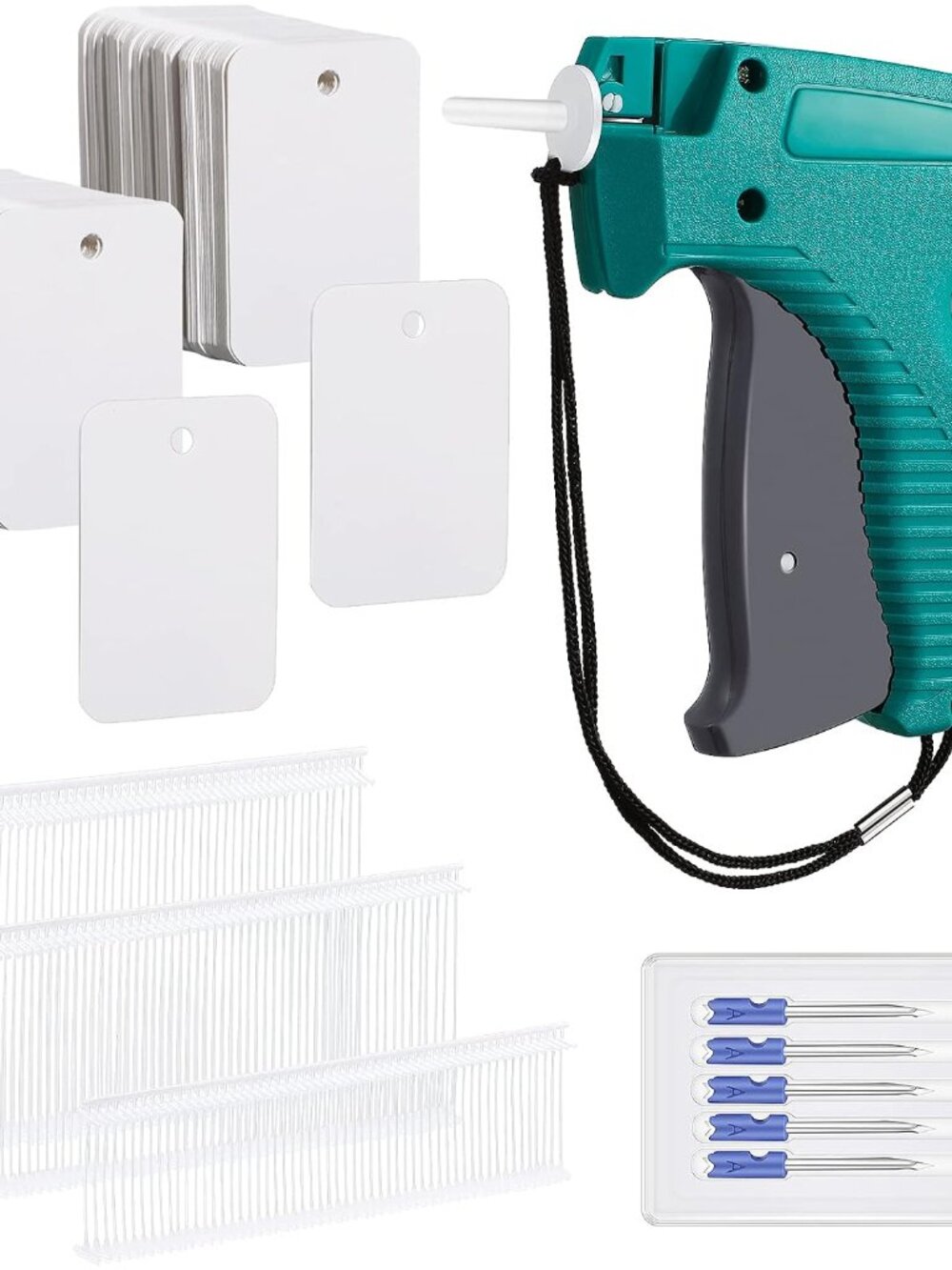 2006 Pcs Clothing Price Tags Gun with Tags Set, Blank